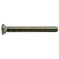 Midwest Fastener 1/4"-28 x 2-1/2 in Phillips Flat Machine Screw, Plain Stainless Steel, 8 PK 37688